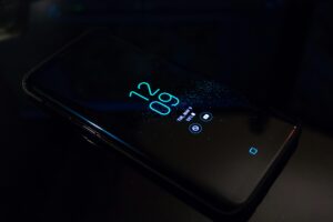 Smartphone With Black Background