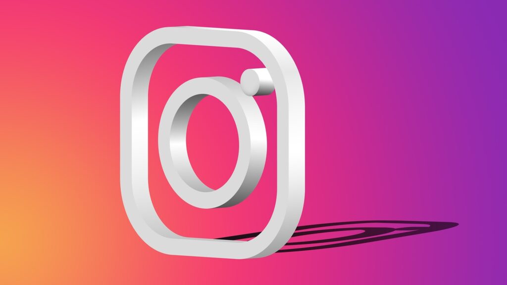 Instagram Logo with Shadow 
